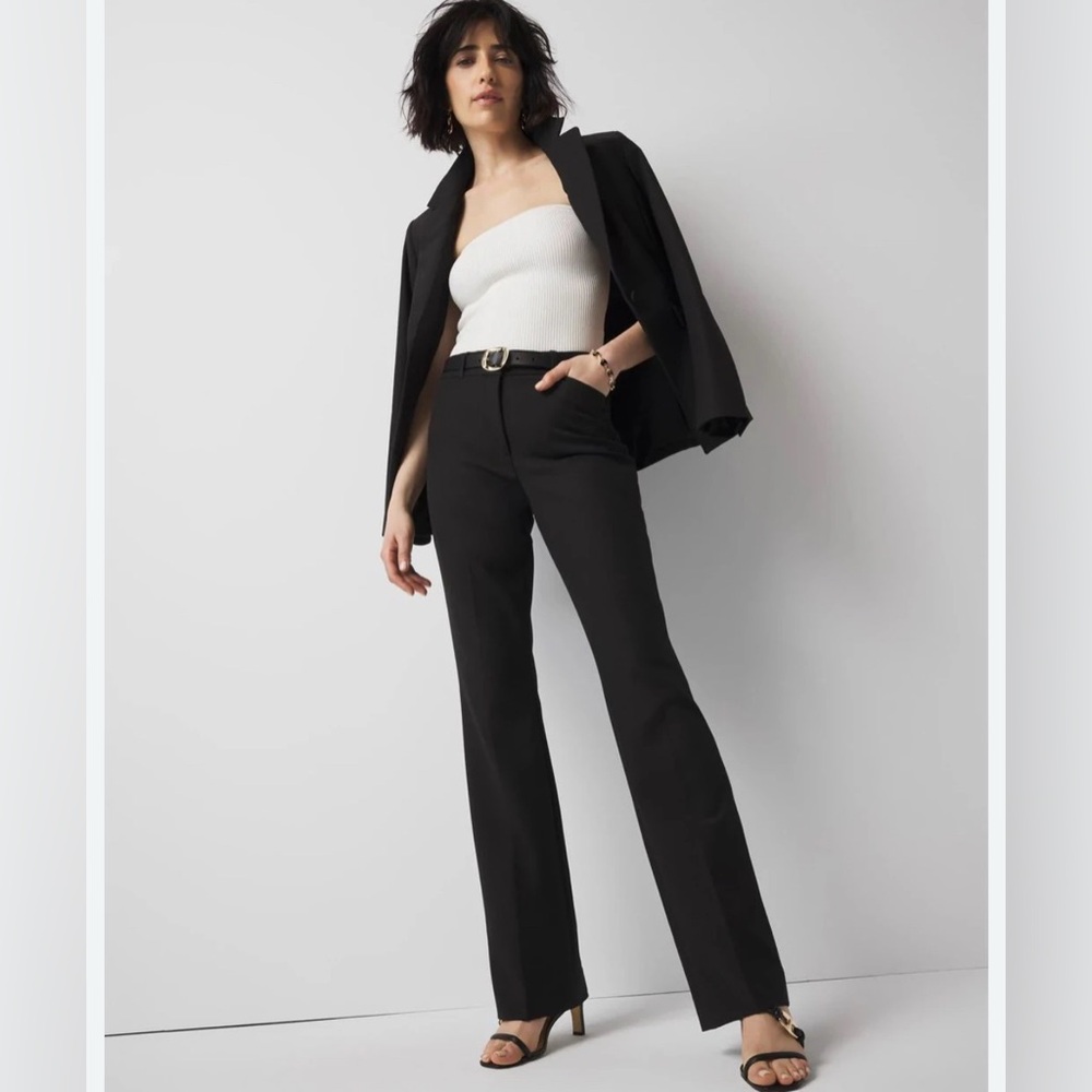 White House Black Market the Skinny Bootcut black pants size 4